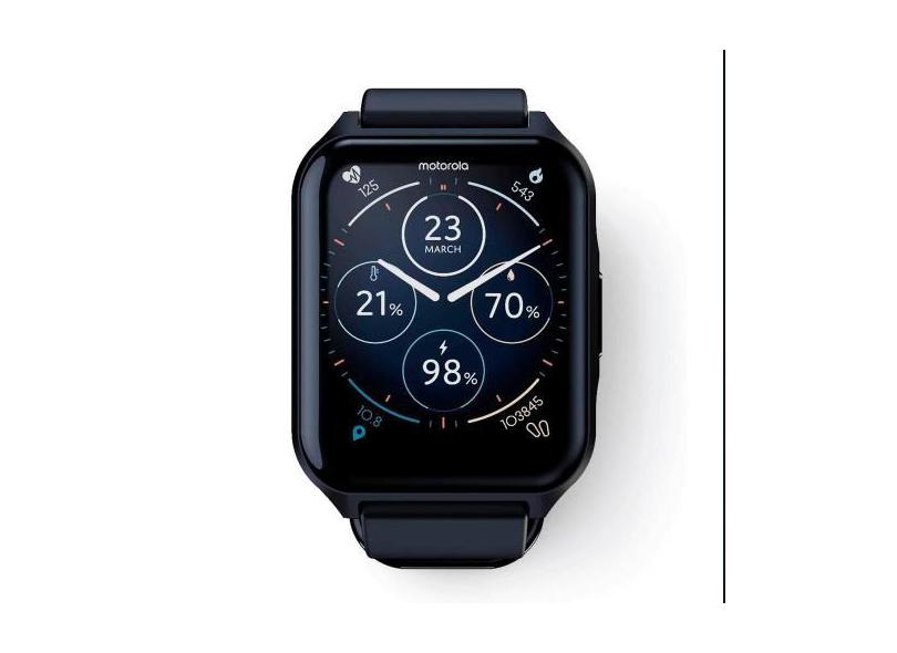 Smartphone Moto Watch 70 Tela LCD 1,69'' até 10 dias de Bateria MOSWZ7