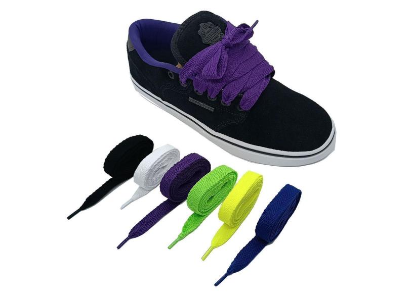 Par Cadarço Extra Fat Lace Bboy Grosso Tênis Skate 1,5 cm-Masculino