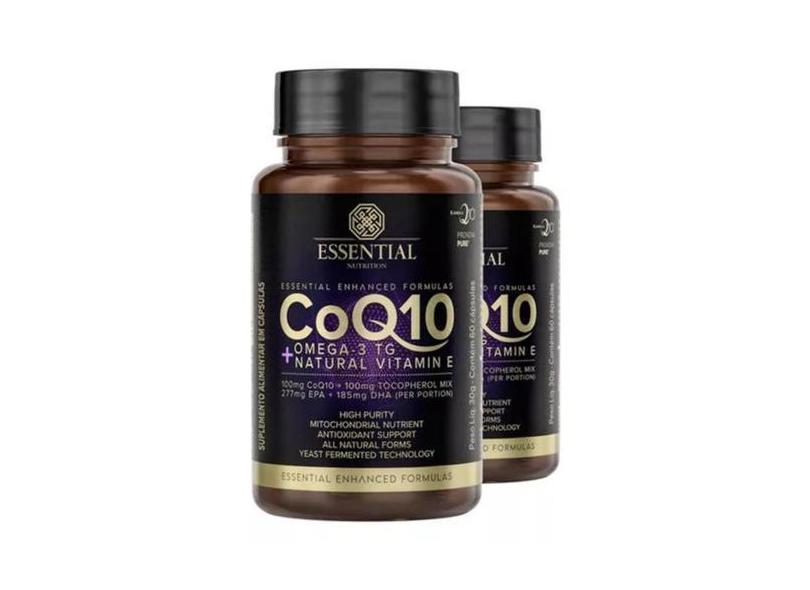 2 Coq10 - Essential Nutrition. 2X60 Caps 15% Off