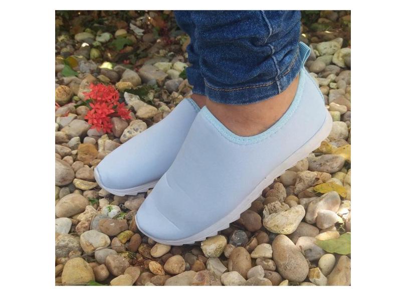 Tênis Feminino Calce Fácil Furinho Moda Fashion Conforto Trabalho Academia Dia a Dia-Feminino