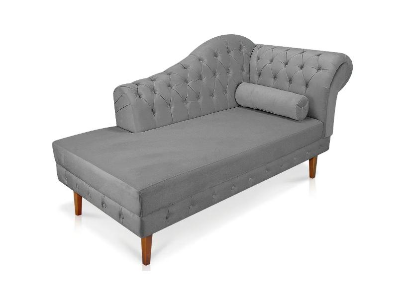 Divã Suede Mônaco 165cm D'Rossi