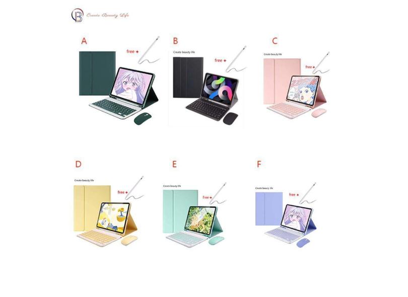 Capa de teclado  Pad 5/5 Pro com teclado e mouse em espanhol