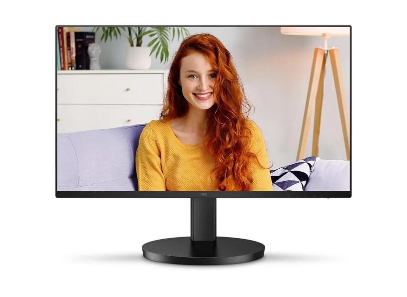Monitor 23,8&quot; AOC 24B3HMF2, tela VA Full HD com ajuste de altura, 100Hz, 1 ms  AOC