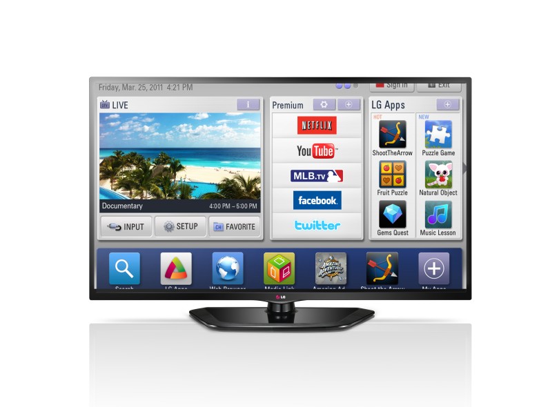TV LED 39" Smart TV LG Full HD 3 HDMI 39LN5700