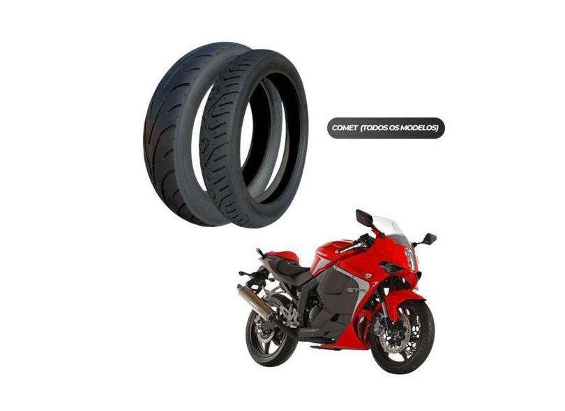 Conjunto 2 Pneus 140/70-17 + 100/80-17 CB 500 Fazer 250 Ninja 250 CBR 