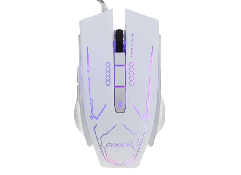 Forev USB Wired Gaming Mouse 6 Botões 1600 dpi ajustável óptico com ...