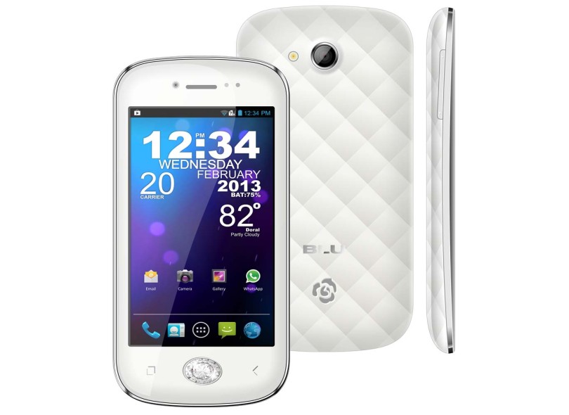 Smartphone Blu Amour 2 Chips Android 4.0 (Ice Cream Sandwich) Wi-Fi