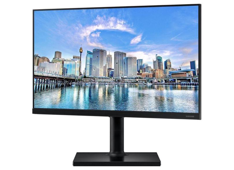 Monitor Samsung 24 Full Hd 75hz Ips Ajuste De Altura Rotação Inclinação Hdmi Dp Usb Freesync
