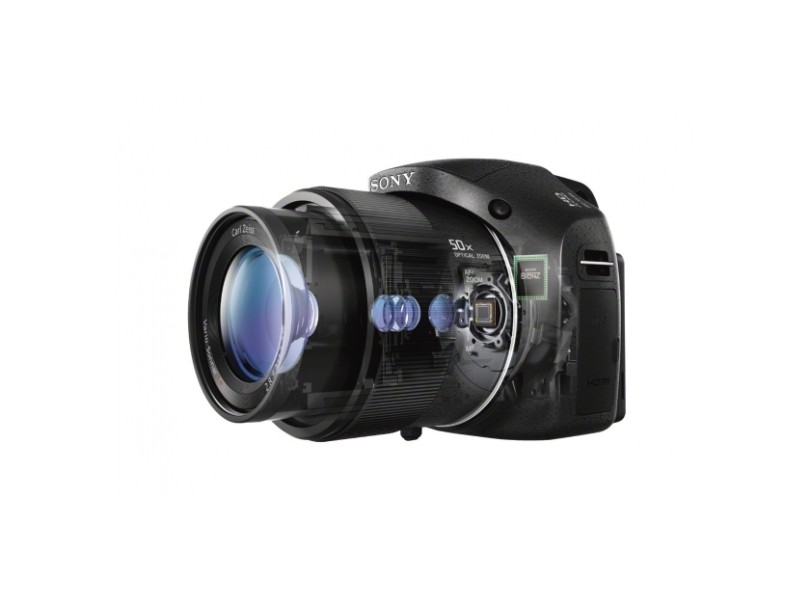 Câmera Digital Sony 20,4 mpx Full HD Estabilizador de Imagem Foto 3D HX300