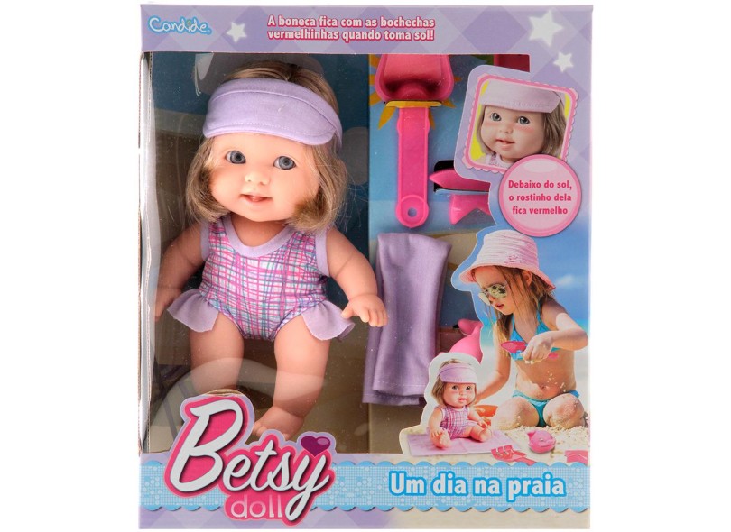 Boneca Betsy Doll Um dia na Praia Candide