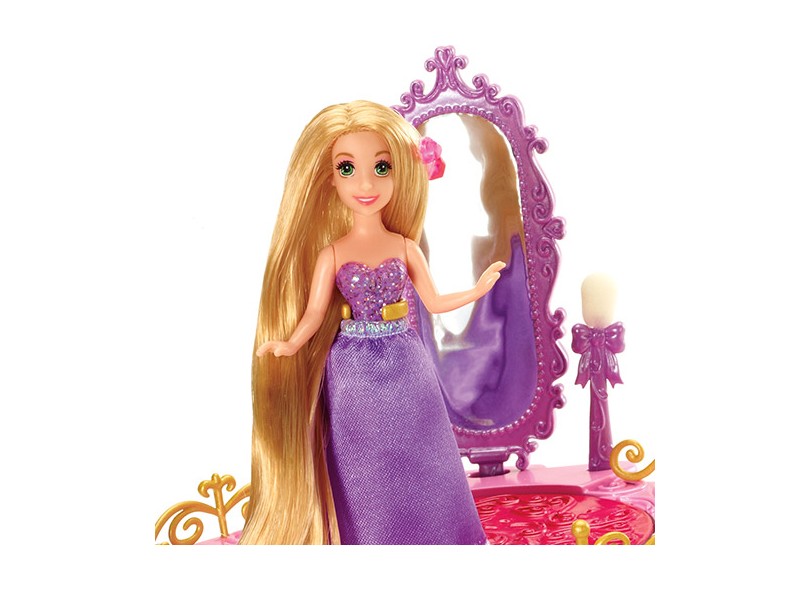 Boneca Princesas Disney Rapunzel Porta-Jóias Mattel