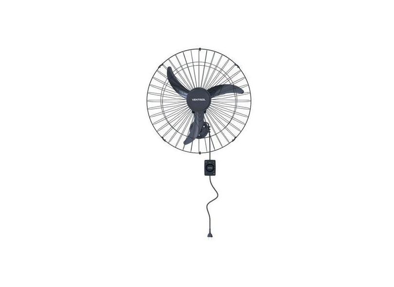 Ventilador De Parede 60cm Preto Premium New Ventisol