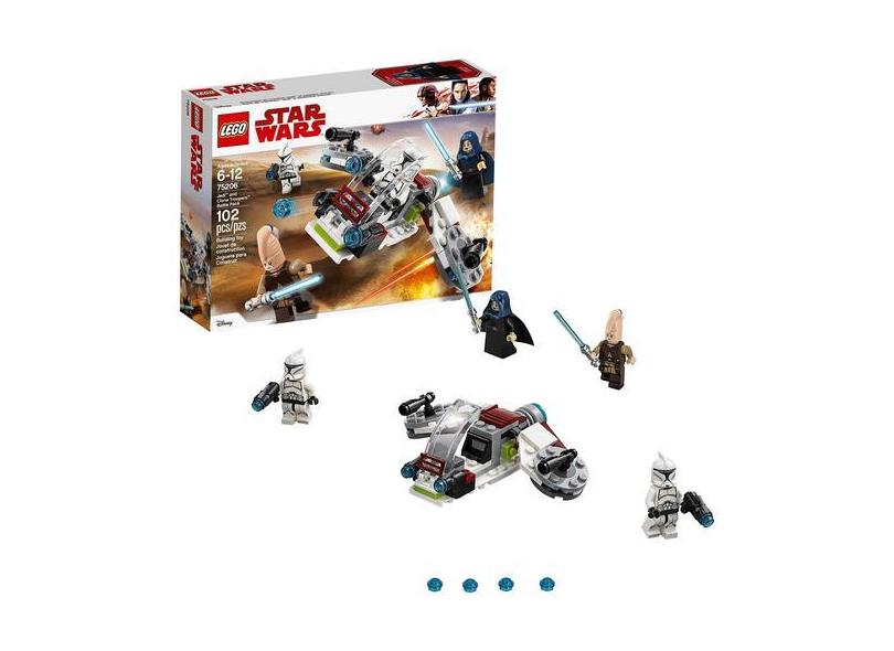 Kit de construção LEGO Star Wars Jedi & Clone Troopers 75206 em ...