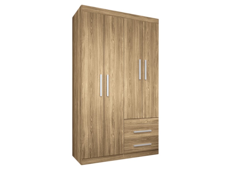 Guarda-Roupas Solteiro 4 Portas 2 Gavetas Havana Star Clean 4.2 143666 Santos Andirá