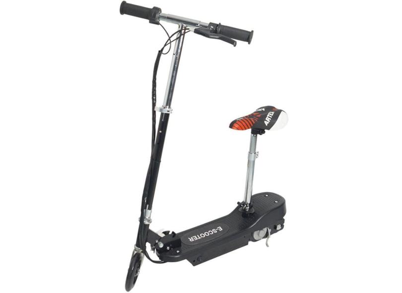 Patinete Motorizado Elétrico Scooter Dobrável com Assento 24V 120W Importway BWPEA-120W Preto Bivolt