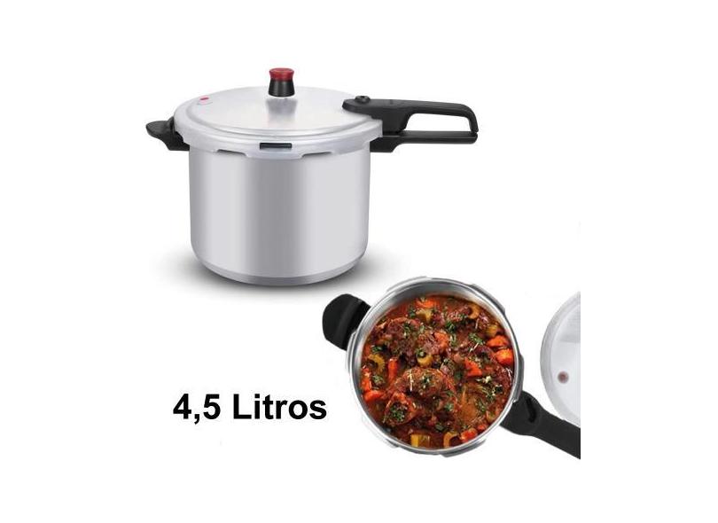 Panela De Pressão Rochedo Segura Polida 4,5 Lts - R3f2z7a