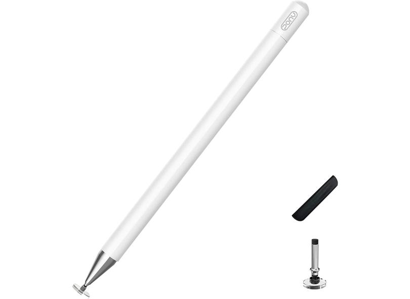 Canetas Stylus Para Ipad Pencil Caneta Capacitiva Alta Sensibilidade Ponto Fino Tampa Do