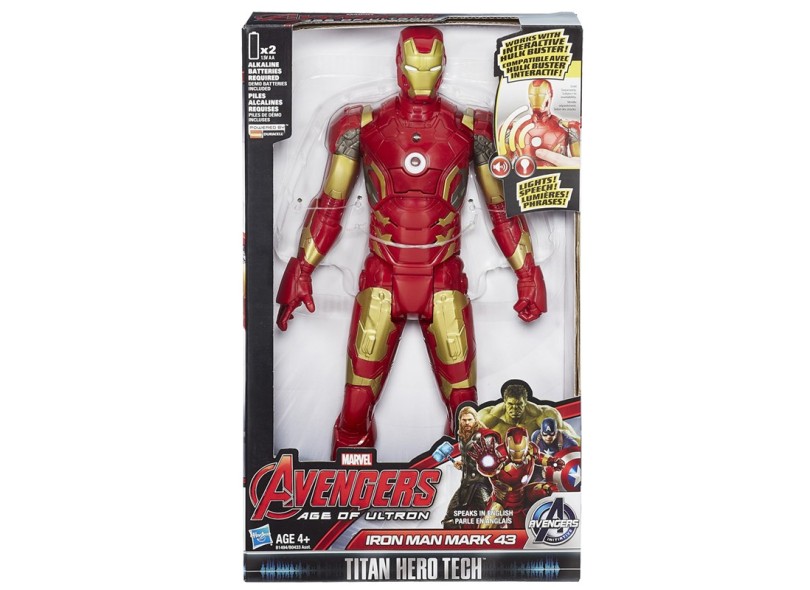 Boneco Avengers Homem de Ferro A Era de Ultron B1494 - Hasbro