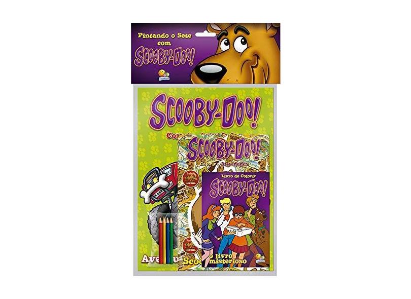 Pintando O Sete Com... Scooby-Doo - Kit com 3 Unidades - Capa Comum - 9788537618769