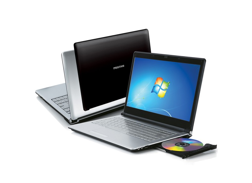 Notebook Positivo Cinema 14" 4GB HD 640GB Intel Core i3 330M Windows 7 Home Basic 7420