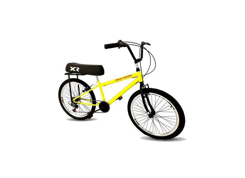 Bicicleta Aro 26 Com Banco De Mobilete 6 Marchas Tipo Bmx Am - Maria C