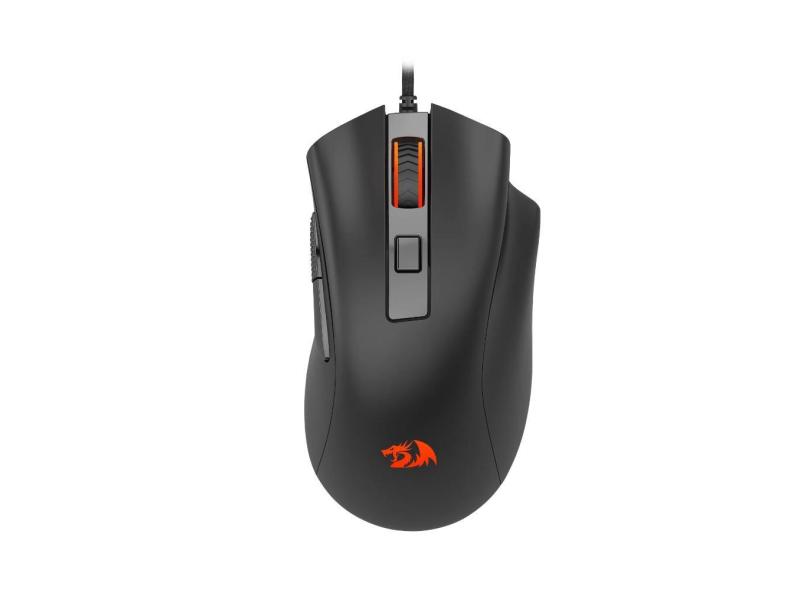 Mouse Gamer Redragon Devourer 26000 dpi 7 Botões Pixar PMW3395 - Preto