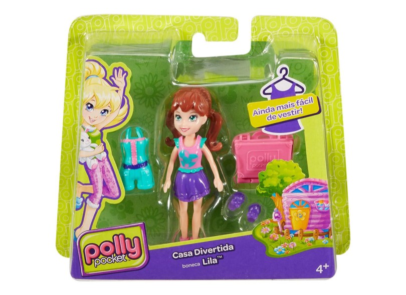 Boneca Polly Casa Divertida Lila Mattel
