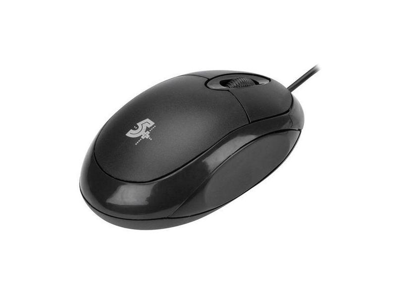 Mouse 5+ Óptico 1000DPI 3 Botões  - Office