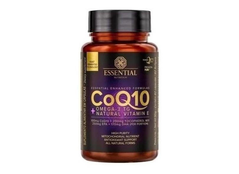 Coq 10 Ômega 3 Tg Essential Nutrition (coenzima Q10) 60 Caps