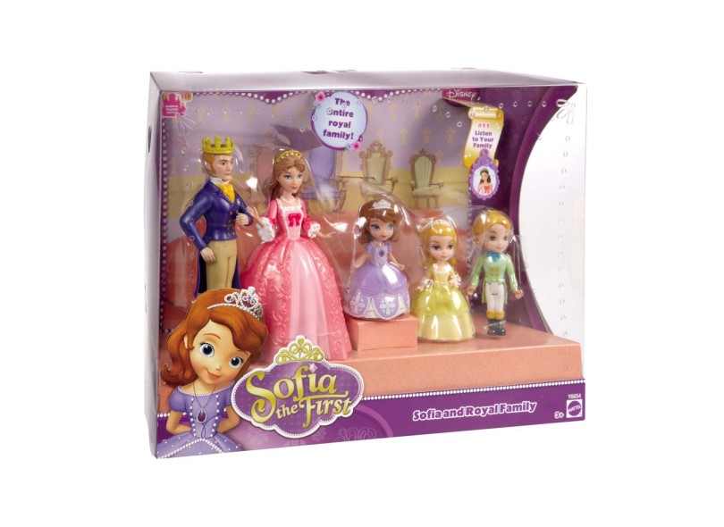 Boneca Princesas Disney Sofia Mini Família Mattel