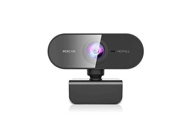 Webcam com microfone para desktop, ZZCP Full HD 1080P Live Streaming Web Cam, Auto Focus Plug and Play Câmera de computador USB para laptop/PC/Mac, estudo online, chamadas de vídeo e conferências