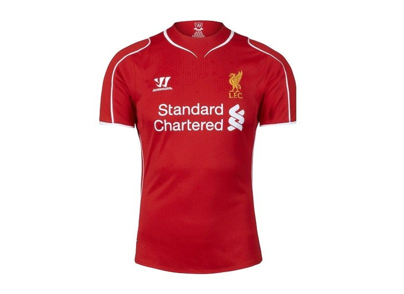 Camisa Torcedor Liverpool I 2014/15 sem Número Warrior