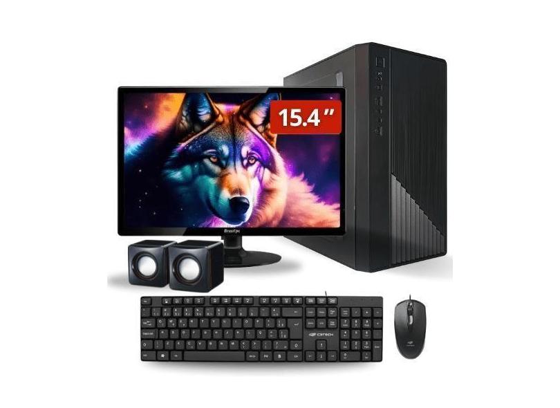 Pc Computador Completo Intel Core I3 8gb Ssd 120gb Monitor Led 15  W10