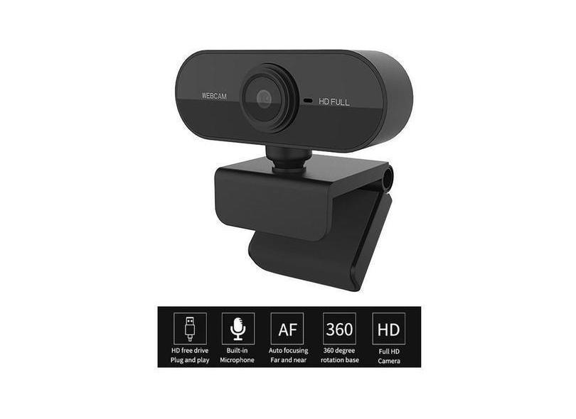 Webcam 1080P Full Hd Câmera Computador Microfone P/ - Altomex