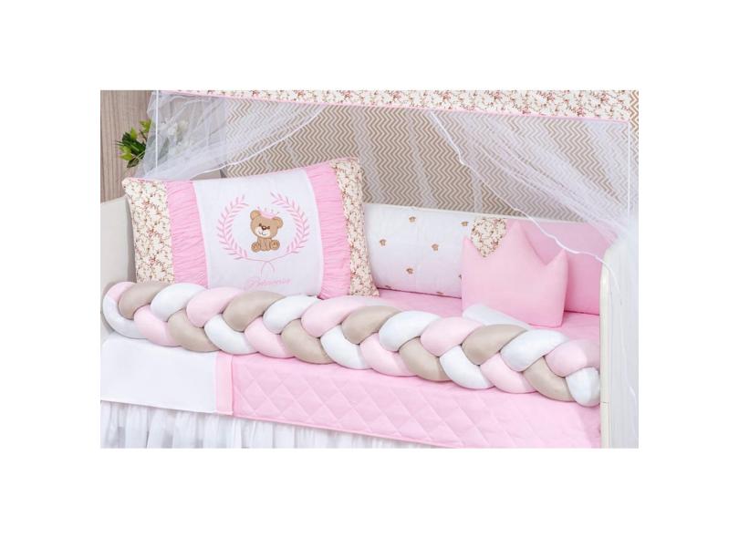 Kit Berço Menina Ted Saia Box E Protetor Impermeável em Promoção é no ...