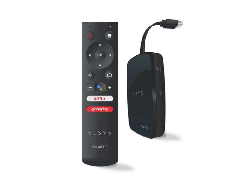 Smart TV Box Elsys Smarty 8 GB Android TV HDMI Google Assistente Elsys