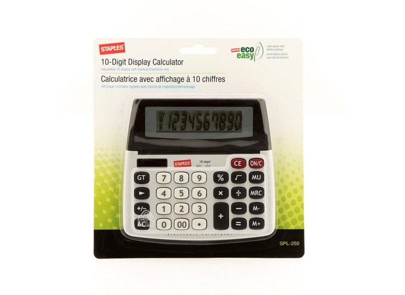 Calculadora De Mesa Staples SPL-250