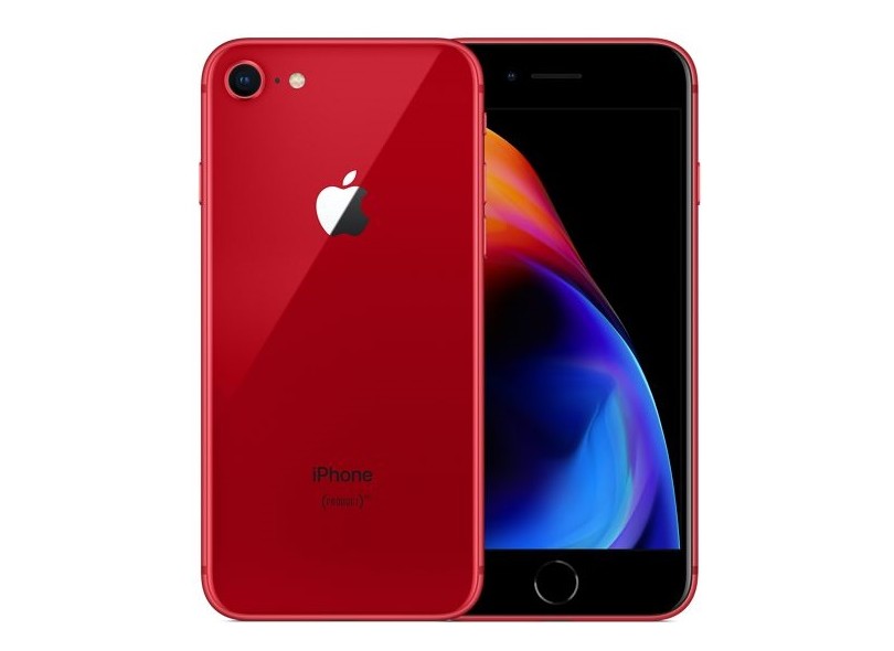 Smartphone Apple iPhone 8 Vermelho 64GB 12,0 MP iOS 11 3G 4G Wi-Fi