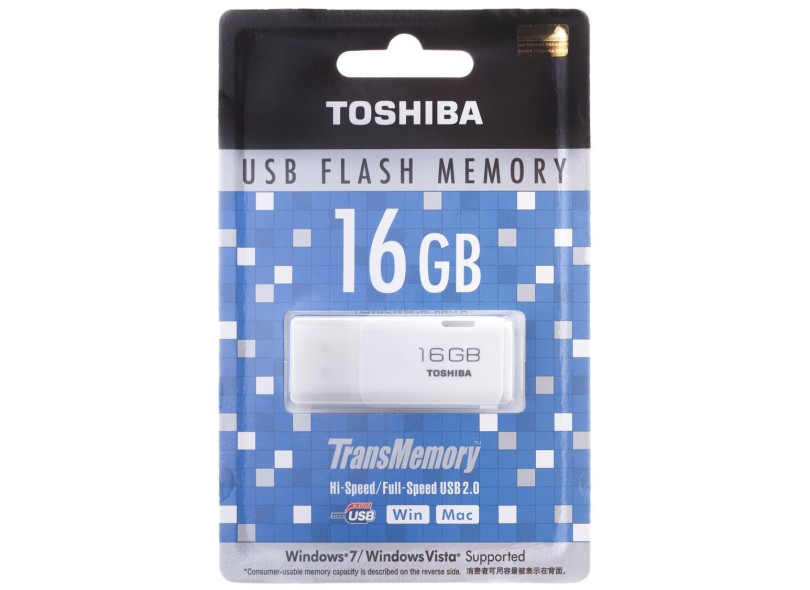 Pen Drive Toshiba 16 GB USB 2.0 THNU0016GB-TBR