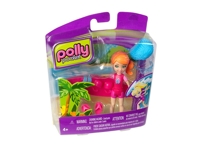 Boneca Polly Pocket Prancha de Surf Mattel