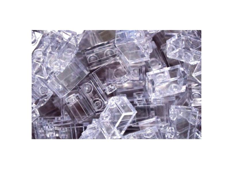 Bloco Lego Transparente 1x2 em Massa de 50 em Promoção é no Banco PAN