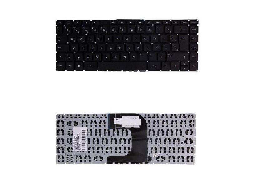 Teclado para Notebook bringIT compatível com HP 14-AF106AU  Preto ABNT