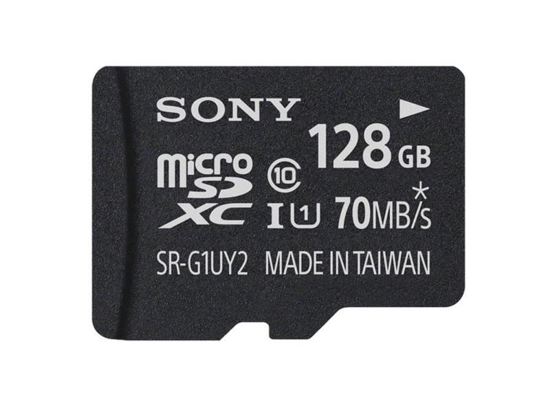 Cartão de Memória Micro SDXC com Adaptador Sony 128 GB SR-G1UY2