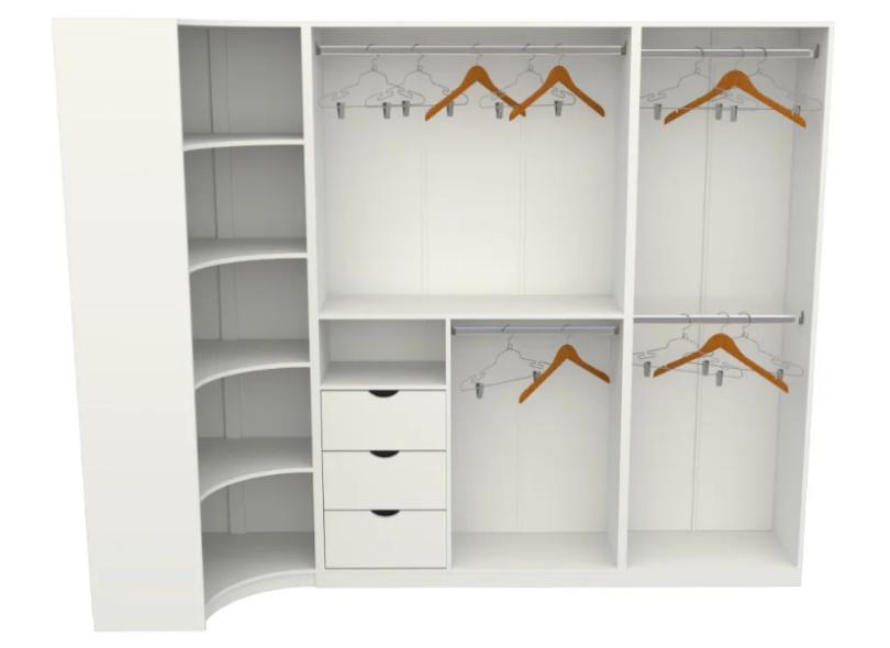 Guarda-Roupa Closet 6 Gavetas M14 Vetorial Móveis