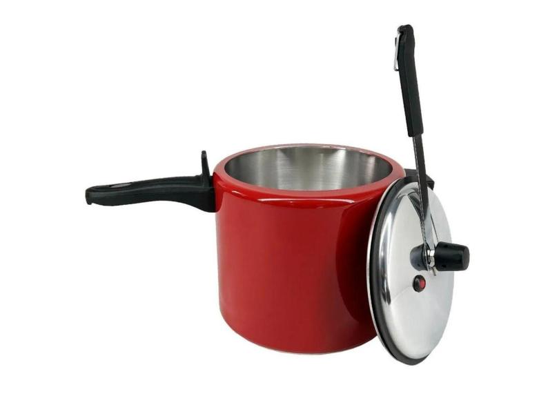 Panela De Pressão 7 Litros de Alumínio - Vermelho