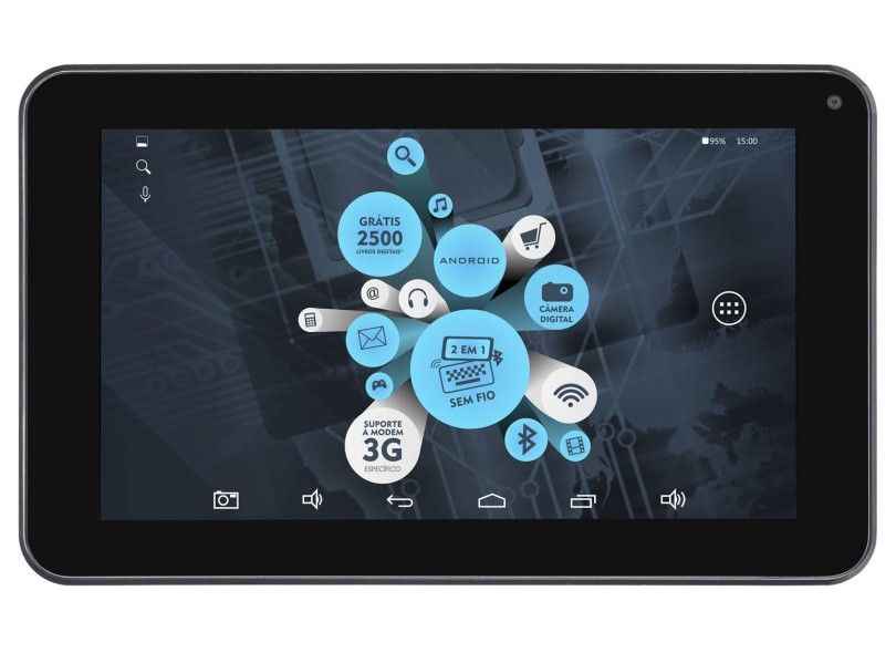 Tablet DL Eletrônicos 8.0 GB LCD 7 " Android 4.4 (Kit Kat) E-Tech