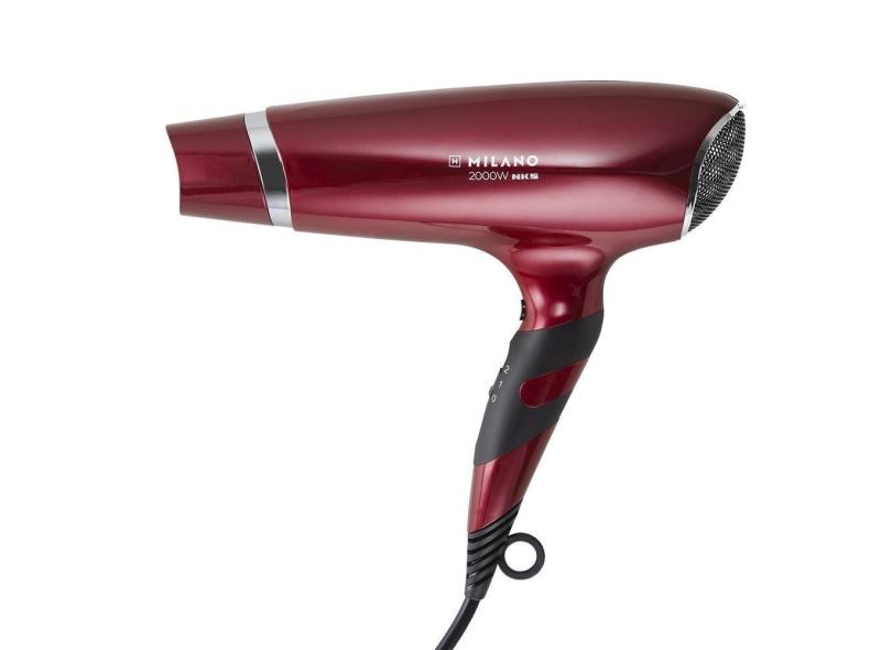 Secador De Cabelos Ml-900 Nks Milano 2000W Vermelho