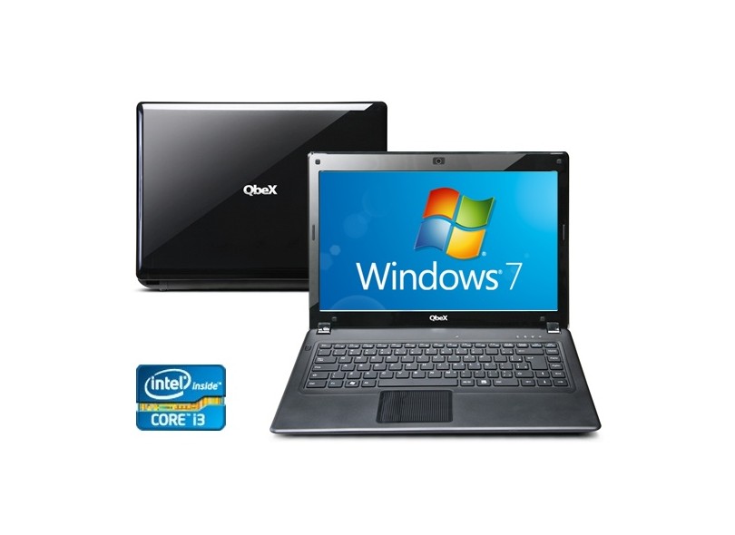 Notebook Qbex 4GB HD 500GB Intel Core i3 2310 Windows 7 Home Basic