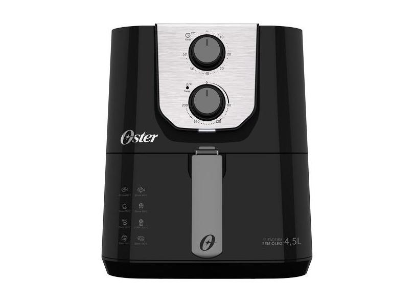 Fritadeira elétrica sem óleo air fryer 4,5l 1500w Black Perform - OFRT