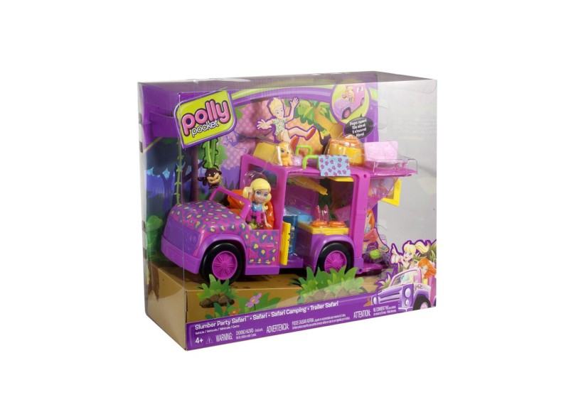 Boneca Polly Trailer Safari Mattel